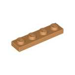 LEGO 3710 Płytka 1X4  - Medium Nougat 1 szt.