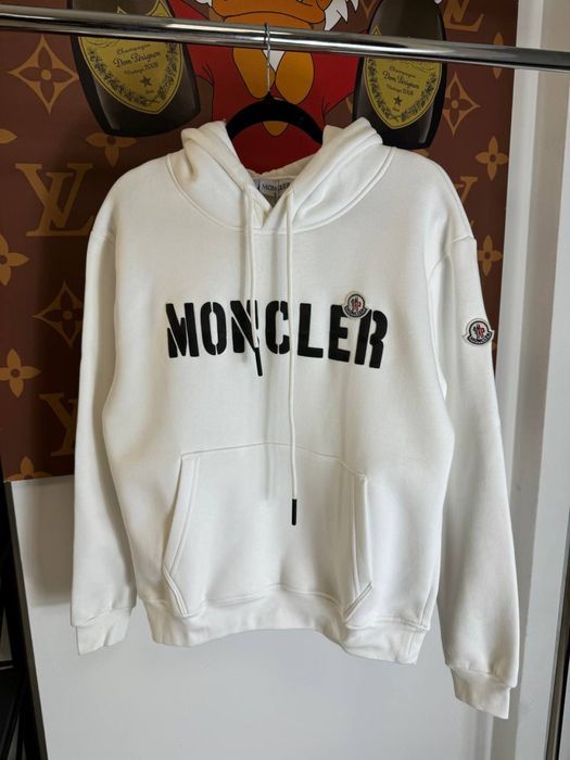 EXCLUSIVE BRAND Худи мужское Брендове белое на флисе Кофта теплая хит