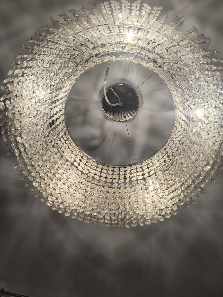 Lampa sufitowa z kryształkami