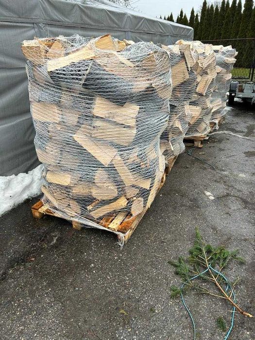 Drewno Drzewo Kominkowe Opałowe Na Paletach Najtaniej Buk Grab