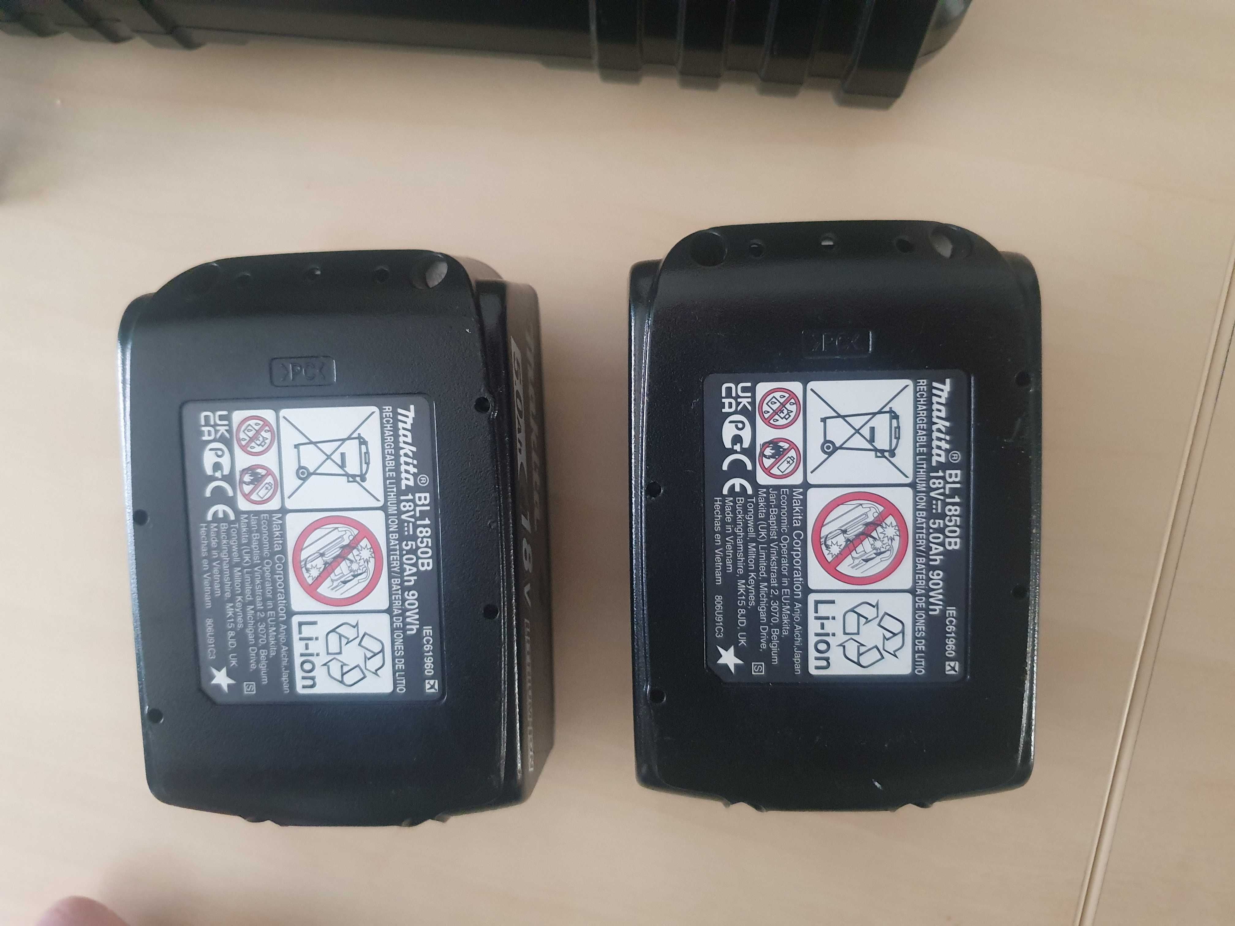 Podwójna ładowarka makita i 2x 5ah baterie