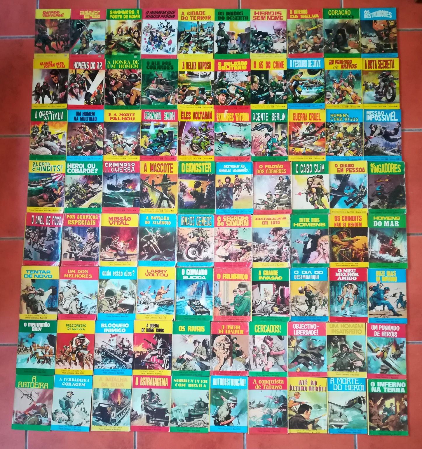 180 Livros Col. Combate, Apache e POP