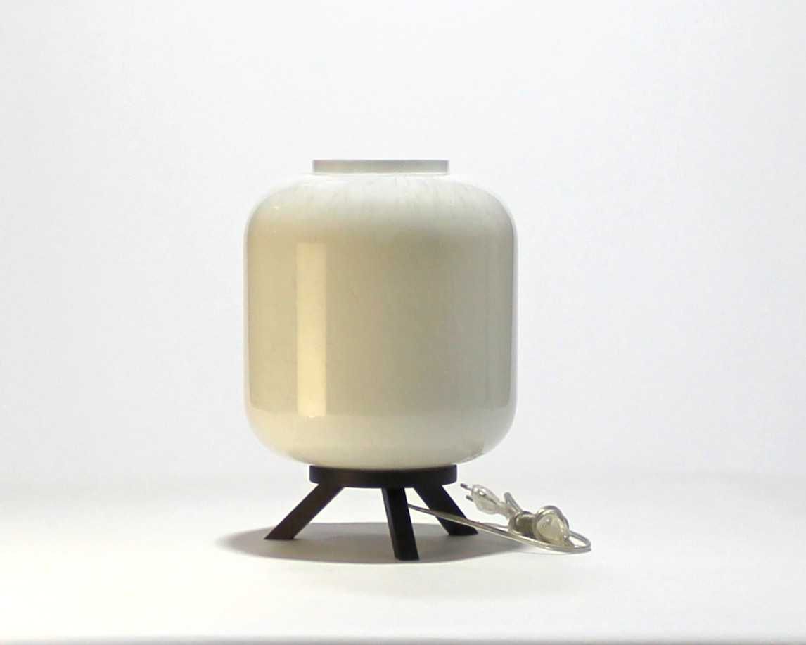 Candeeiro de mesa | Opala Branco | Vidro da Marinha Grande!