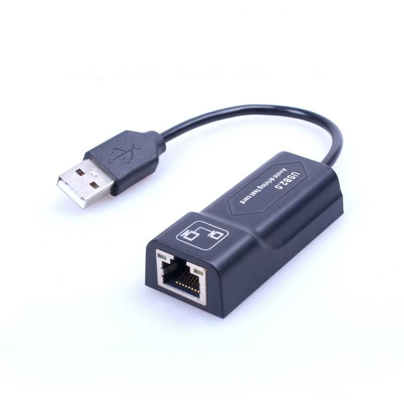 Adaptador Rede USB 2.0/ 3.0 p/ 100/ 1000Mbps Gigabit Ethernet LAN RJ45