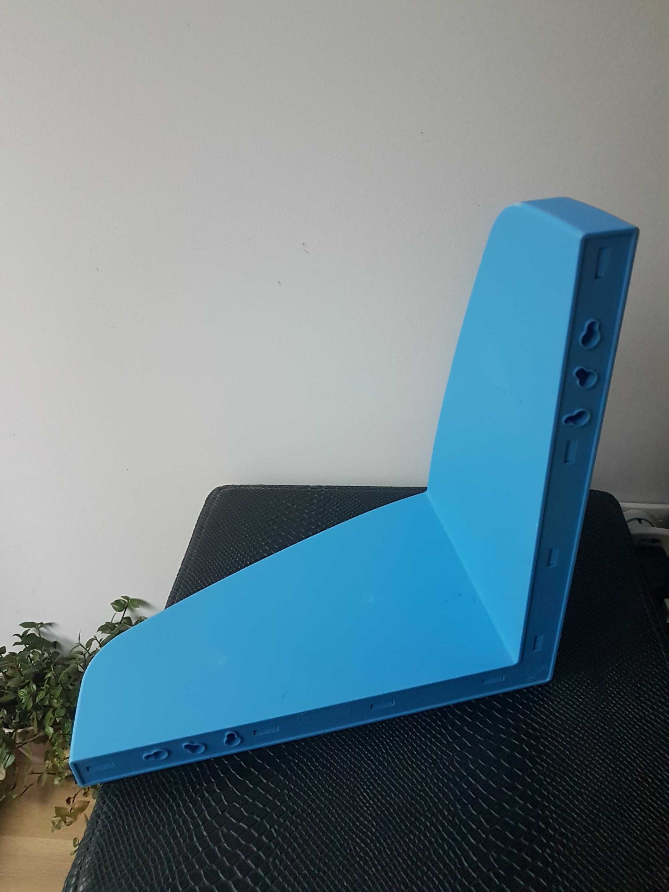 Plastikowa pólka ścienna Ikea MAMMUT niebieska zielona x 2szt.