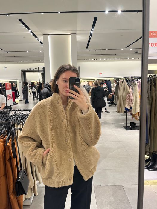Шуба бомбер Зара Zara