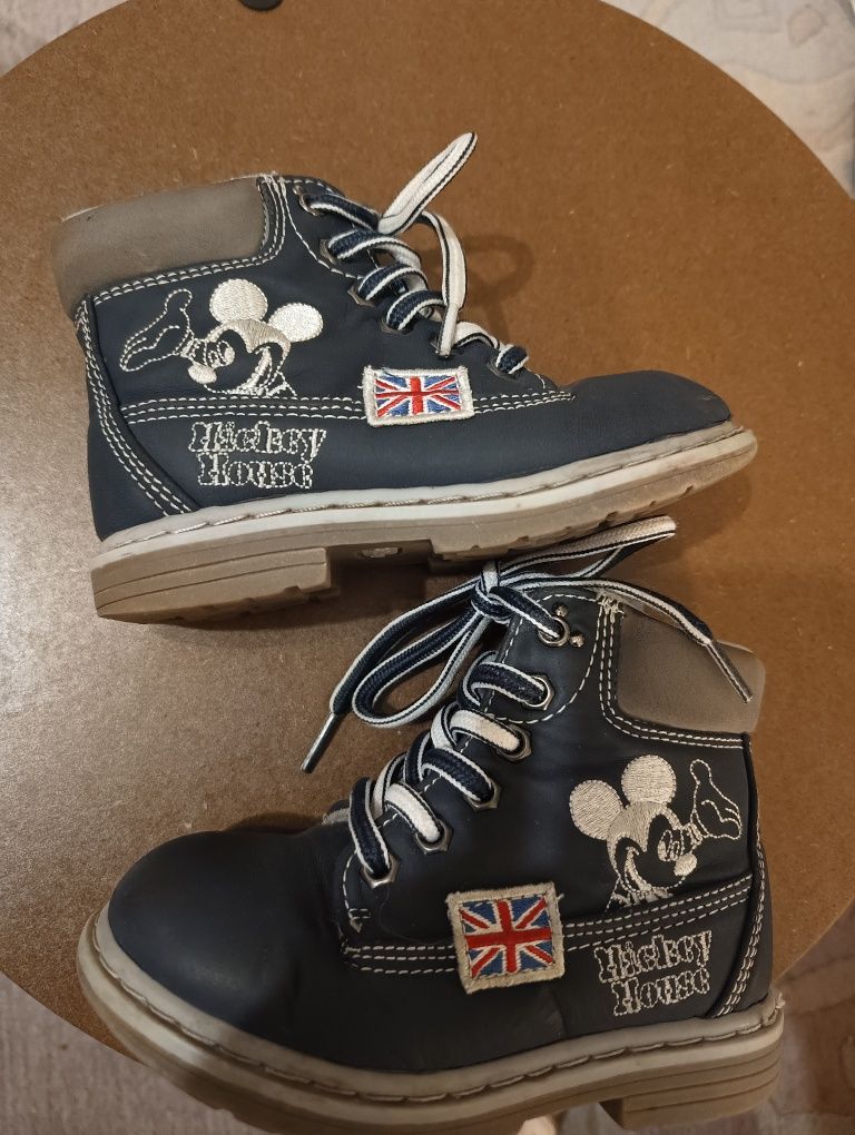 Buty półbuty botki dziecięce DISNEY rozm. 26 dl wkl 16 granatowe