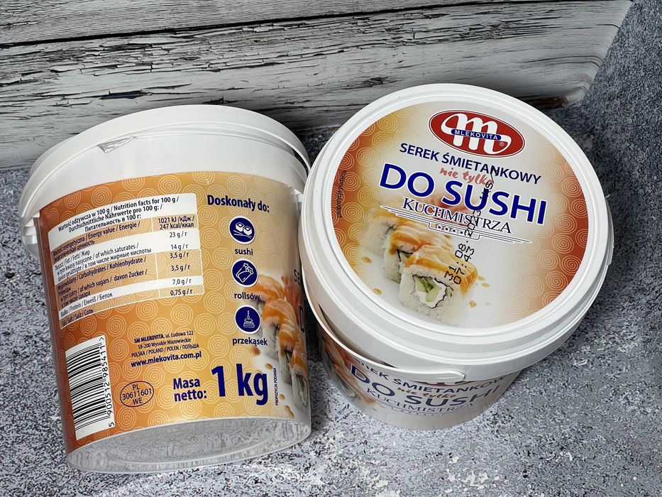 Сир до суші. Сир Mlekovita Do Sushi 1 кг до суші