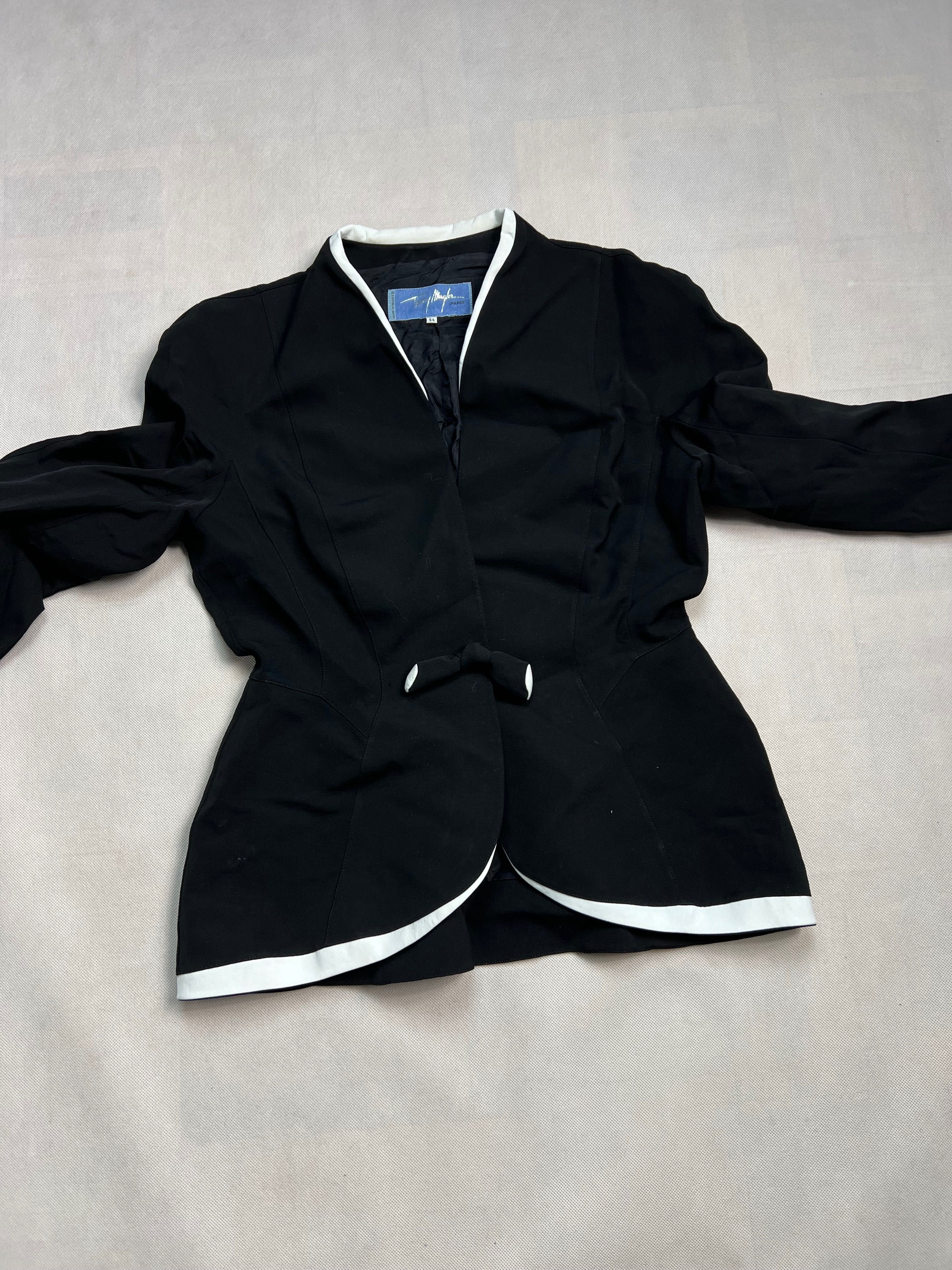 Marynarka Thierry Mugler 100% Worsted Wool Vintage 90’s Taliowana