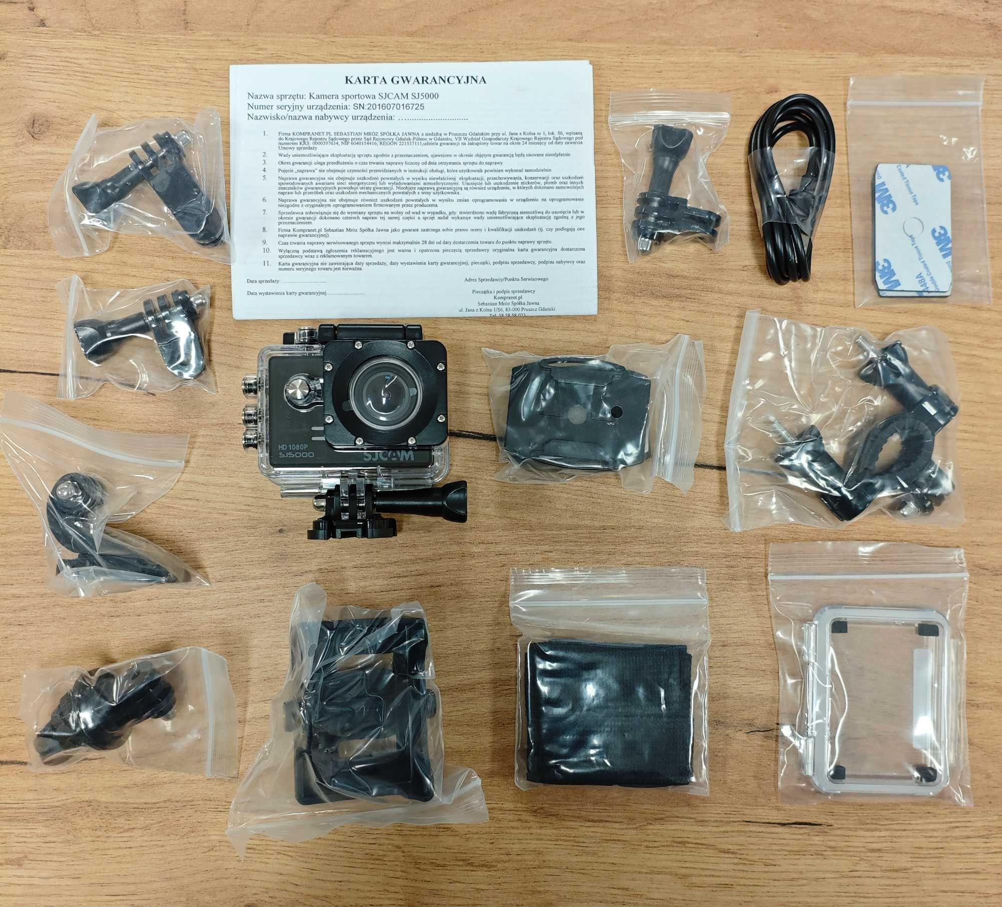 Kamera Sportowa SJCAM SJ5000 – czarna