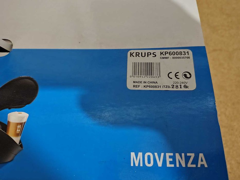 Ekspres kapsułkowy Nescafe  Movenza Krups KP600831 - uszkodzony