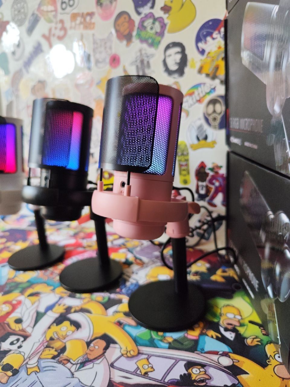 USB мікрофон гіперкардіоїдний конденсаторний мікрофон RGB