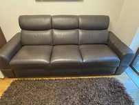 Sofa skórzana 3 osobowa z funkcją spania Etap Sofa
