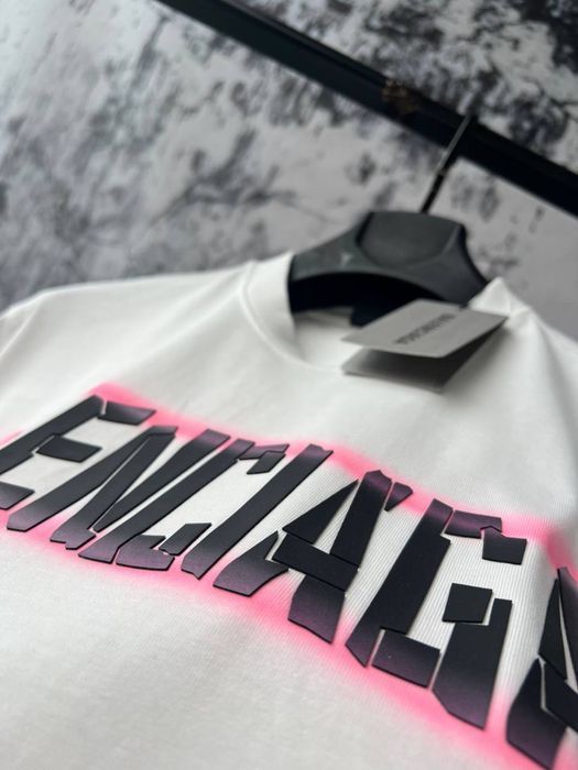 BALENCIAGA scotch tape type футболка мужская оверсайз унисекс