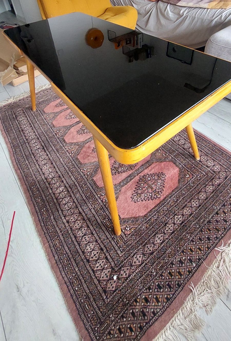 Ława, stolik kawowy proj. J.Jiroutek, Czechosłowacja '50, PRL Design