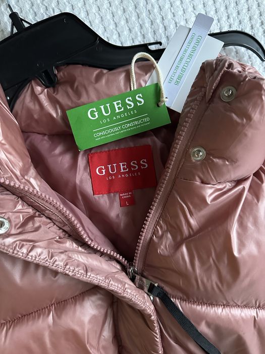 100% оригінал | GUESS Crop Puffer Jacket| жіноча куртка, L