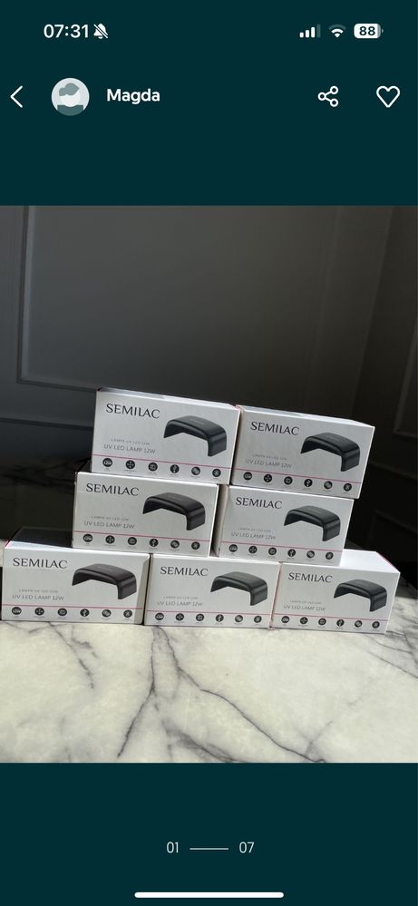 Lampa UV led 12w semilac