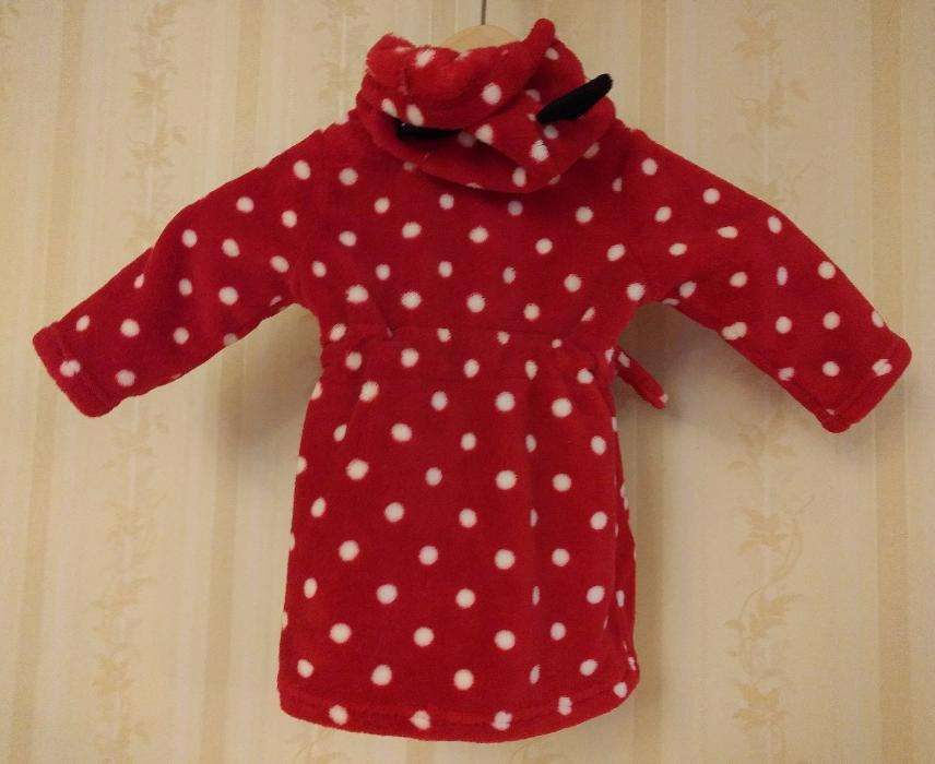 Cieplutki szlafroczek /Minnie Mouse / 6-9m / rozm. 68-74 cm / George