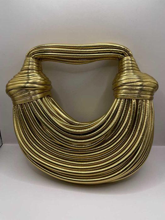 Elegancka złota torebka/kopertówka wieczorowa