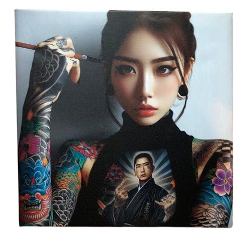 Kobiety Mafii Yakuza Zestaw 3 Obrazów Canvas 130Cm X 50Cm