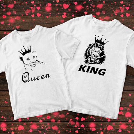 Парні футболки(Король/Королева) ідея для подарунку