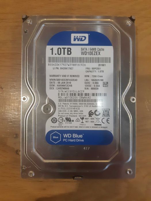 Жорсткий диск WD Blue 1 терабайт