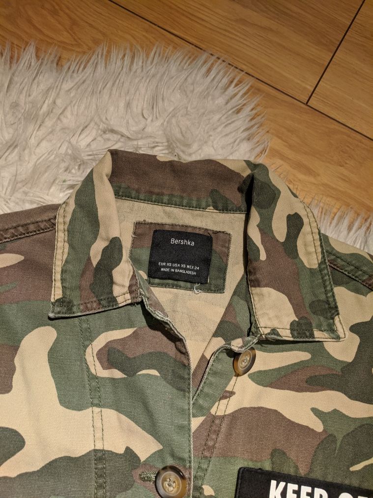 kurtka jeansowa crop moro XS
