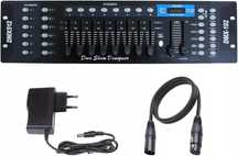 Kontroler DMX 512 DJ z kablem, 192 kanały, sterowanie oświetleniem