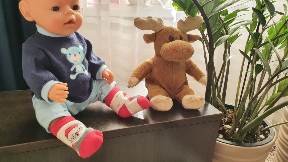 Дитячі новорічні теплі шкарпетки 0-3міс 8 см стопа