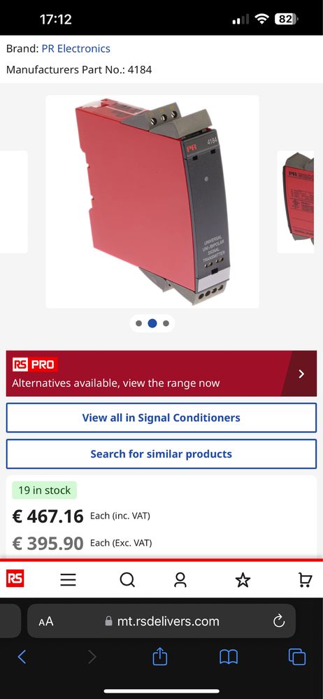 Перетворювач Сигналів PR Electronics 4184 Універсальний