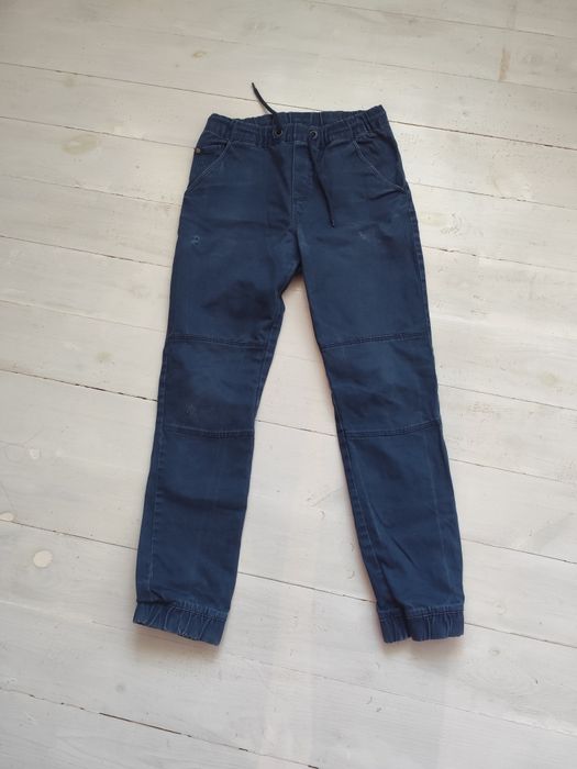 Сині штани на резинці