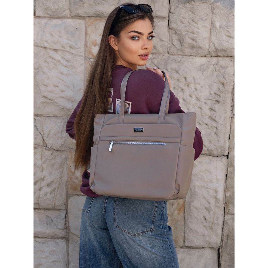 duża torebka shopper na ramię w eleganckim kolorze - peterson