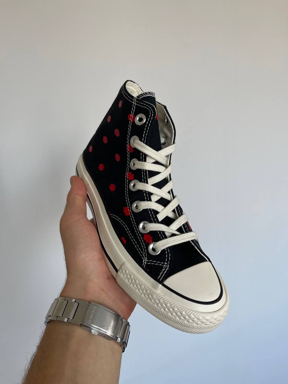 Жіночі кеди Converse Chuck 70 Embroidered Lips  Black