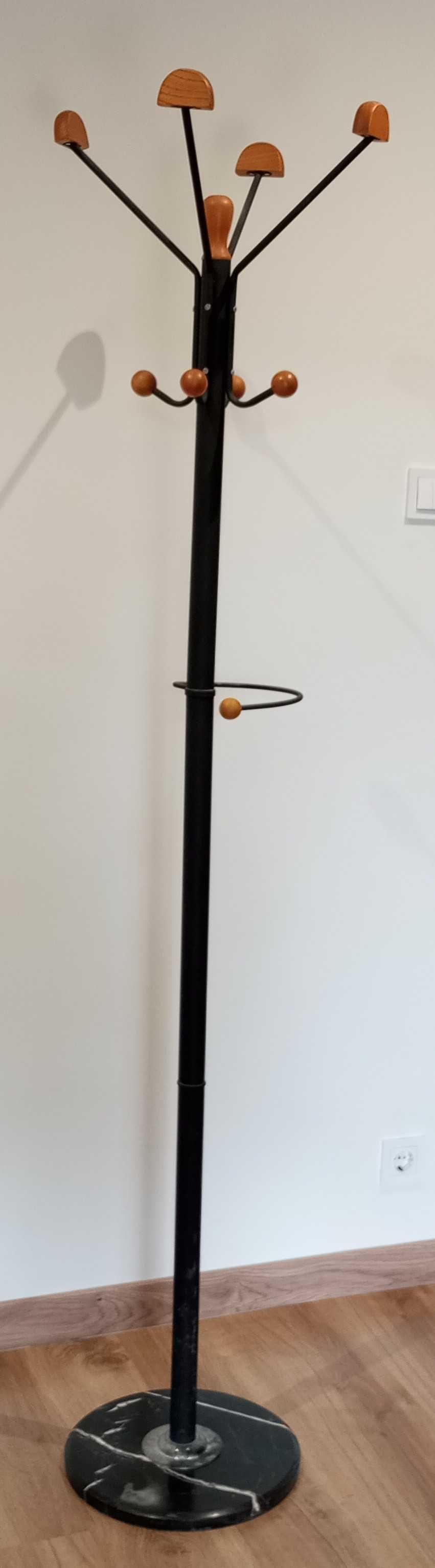 Cabide de pé com mármore com suporte para guarda chuva - em bom estado