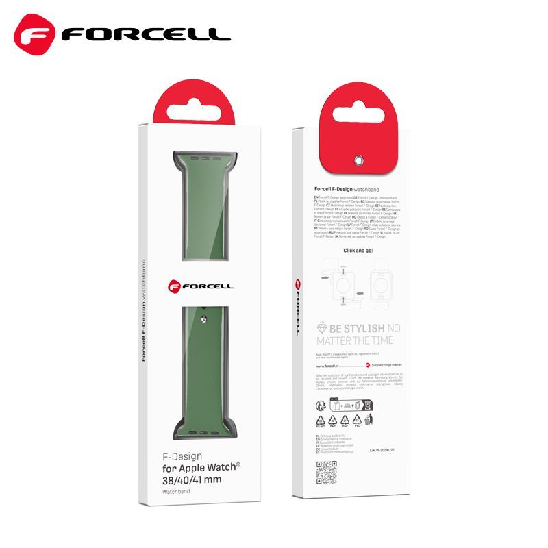 Pasek Forcell Fa01 Do Apple Watch 38, 40, 41Mm Zielony