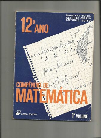 Compêndio de Matemática Para 12º Ano - 2 Volumes - Porto Editora