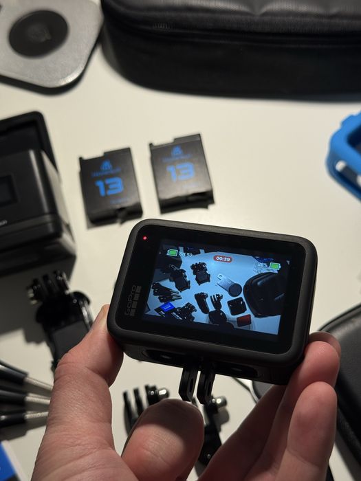 Gopro Hero 13 Black 5.3K Akcesoria Baterie Pokrowiec Wifi