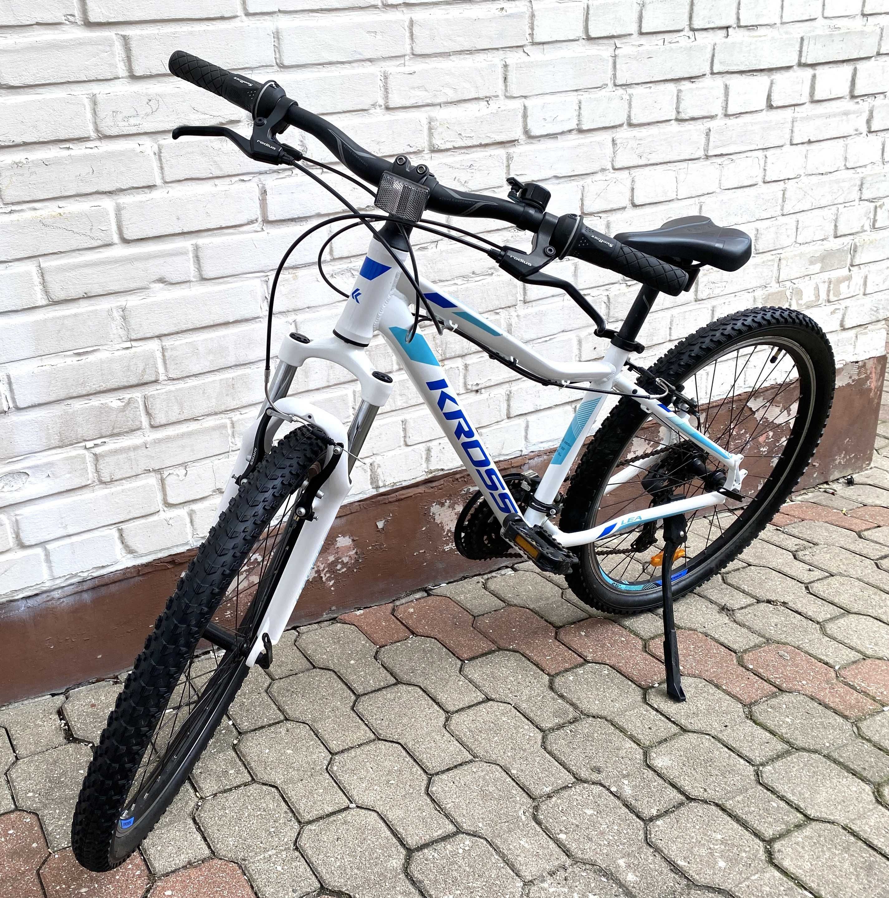 Rower MTB Kross Lea 1.0 rama 15 cali koło 26 " biały Stan Idealny