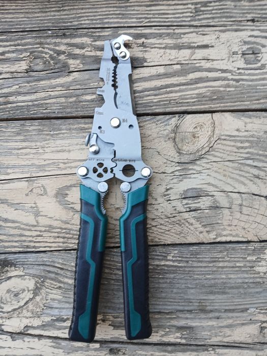 Мультитул пасатижі 5-в-1 (знімач ізоляції, різак, обтискач, гайковий к