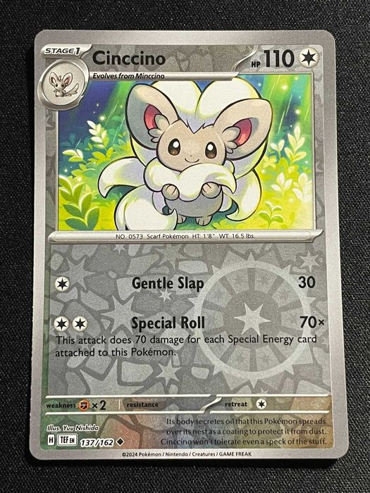 Carta Pokémon Cinccino 137/162 Temporal Forces