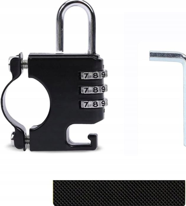 Przenośna blokada kasku na kierownicę 22-28MM rower motocykl