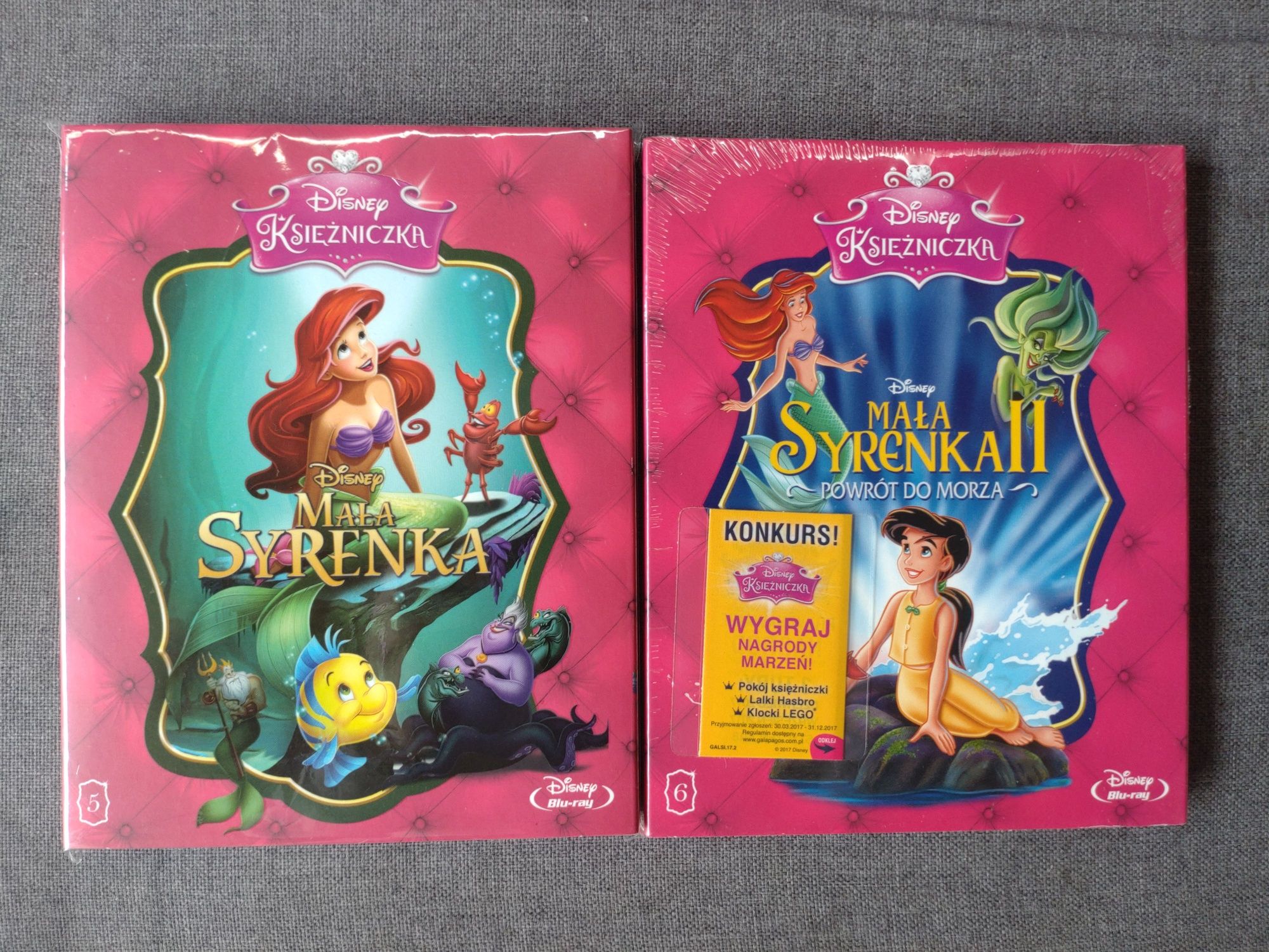 Zestaw 2 Filmów Bluray Mała Syrenka 1 I 2 Z Serii Księżniczka