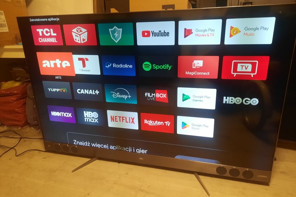 telewizor TCL 65 cali 4K QLED UHD Android glosniki JBL