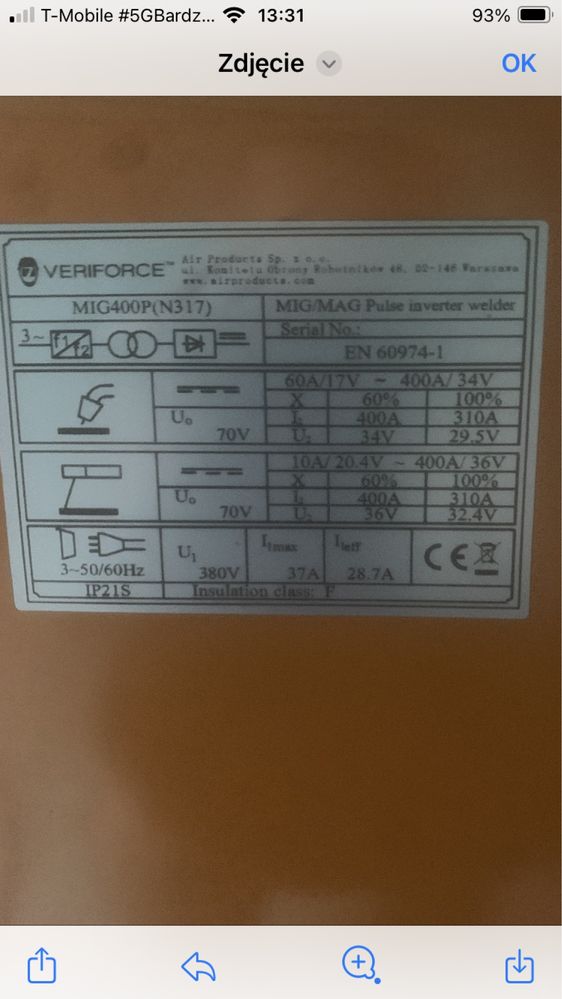 Spawarka MIG/MAG Veriforce