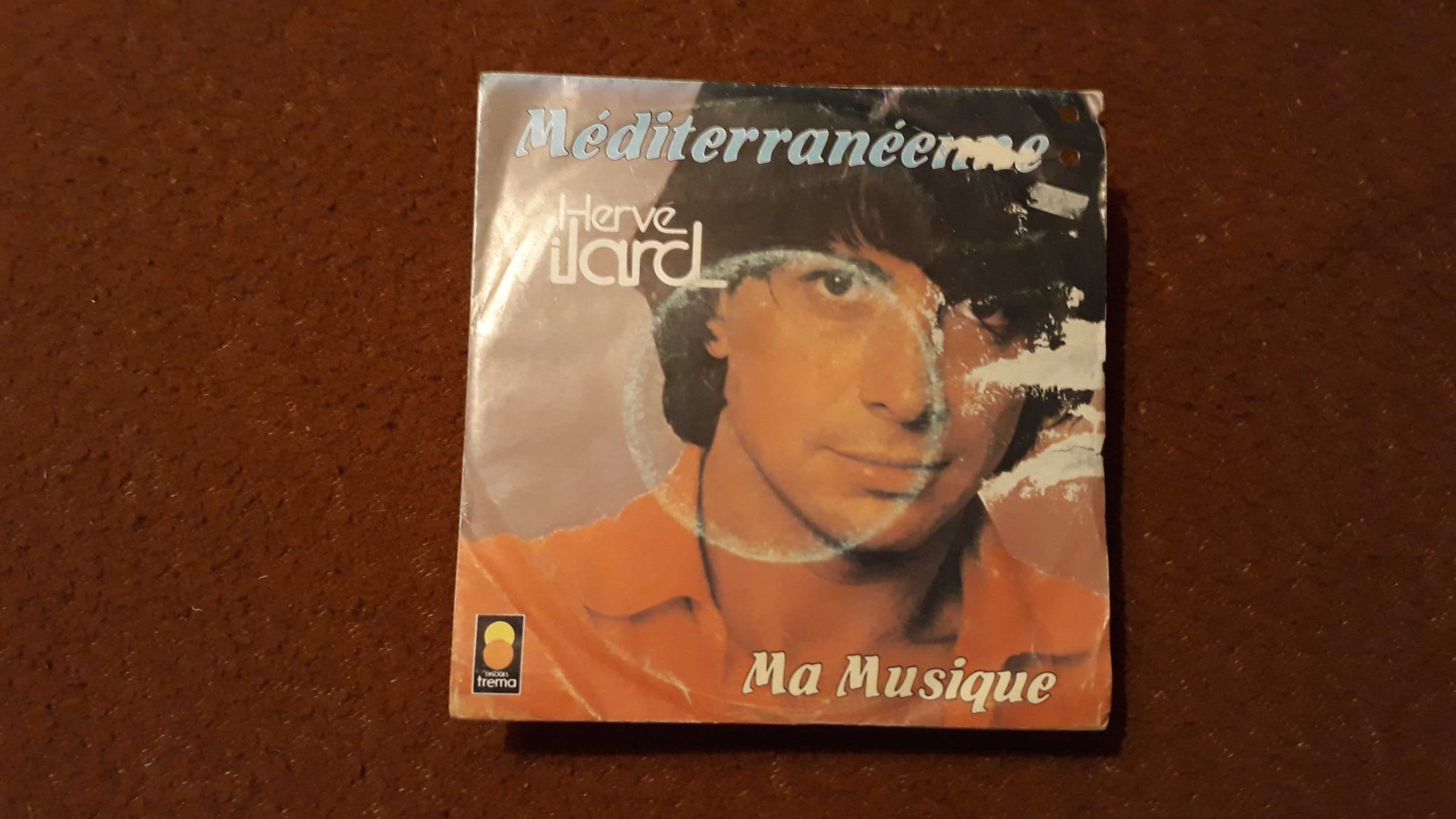Hervé Vilard - Méditerraneénne - single vinil - portes incluídos