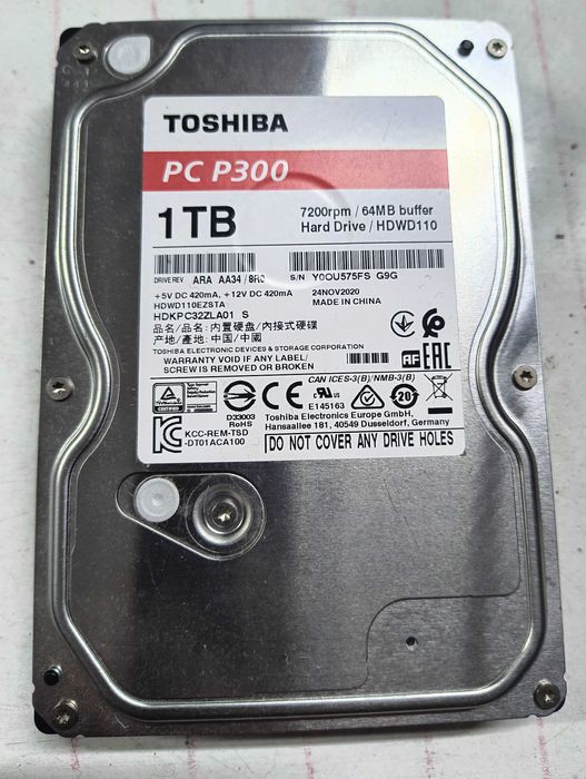 dysk toshiba HDD pc p300 1TB HDWD110