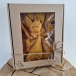 Przytulanka szmatka muślin bawełna prezent handmade babyshower