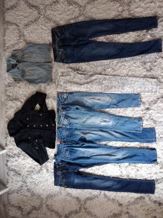 Пакет джинсового одягу, джинси, штани, скіні, жилетка, куртка