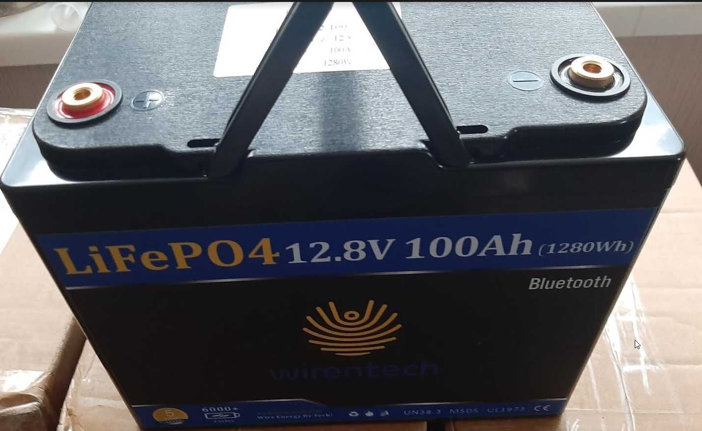 Аккумулятор Lifepo4 12v 100Ah (с блютуз)