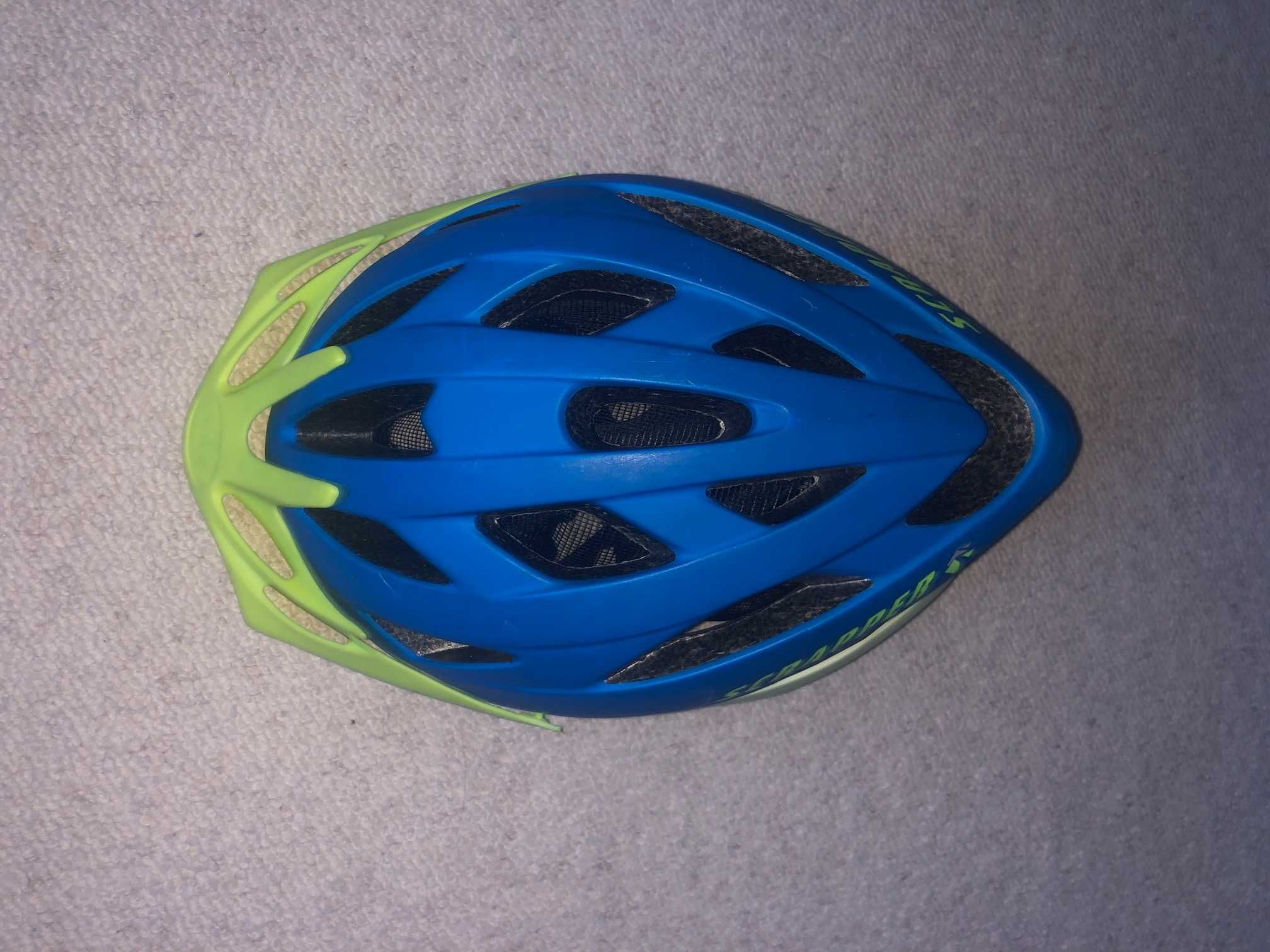 Kask rowerowy dziecięcy Scrapper niebiesko zielony